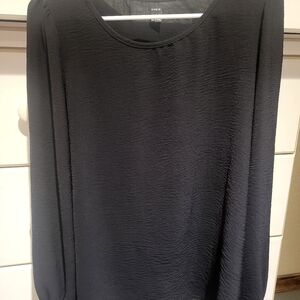 SHEIN Black Textured Blouse